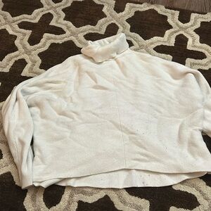 White cropped sweater